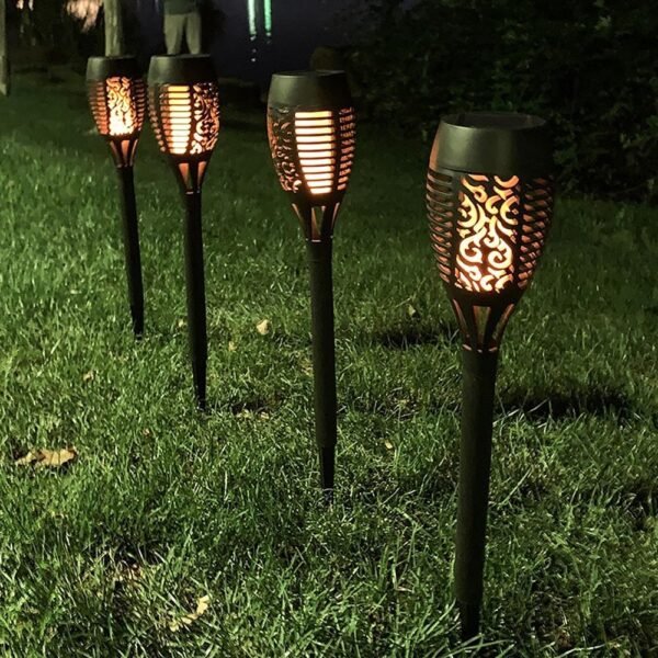 Garden Decoration Flickering Solar Torch Light - Image 4