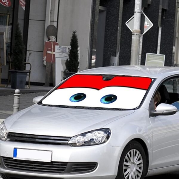 Cartoon Lightning McQueen Car Sunshade for Heat & UV Block - Image 5
