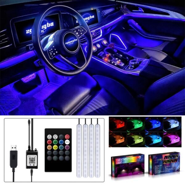 ⚡Flash Sale⚡ New Upgraded Car LED Light With Music Modes, APP & Remote Control