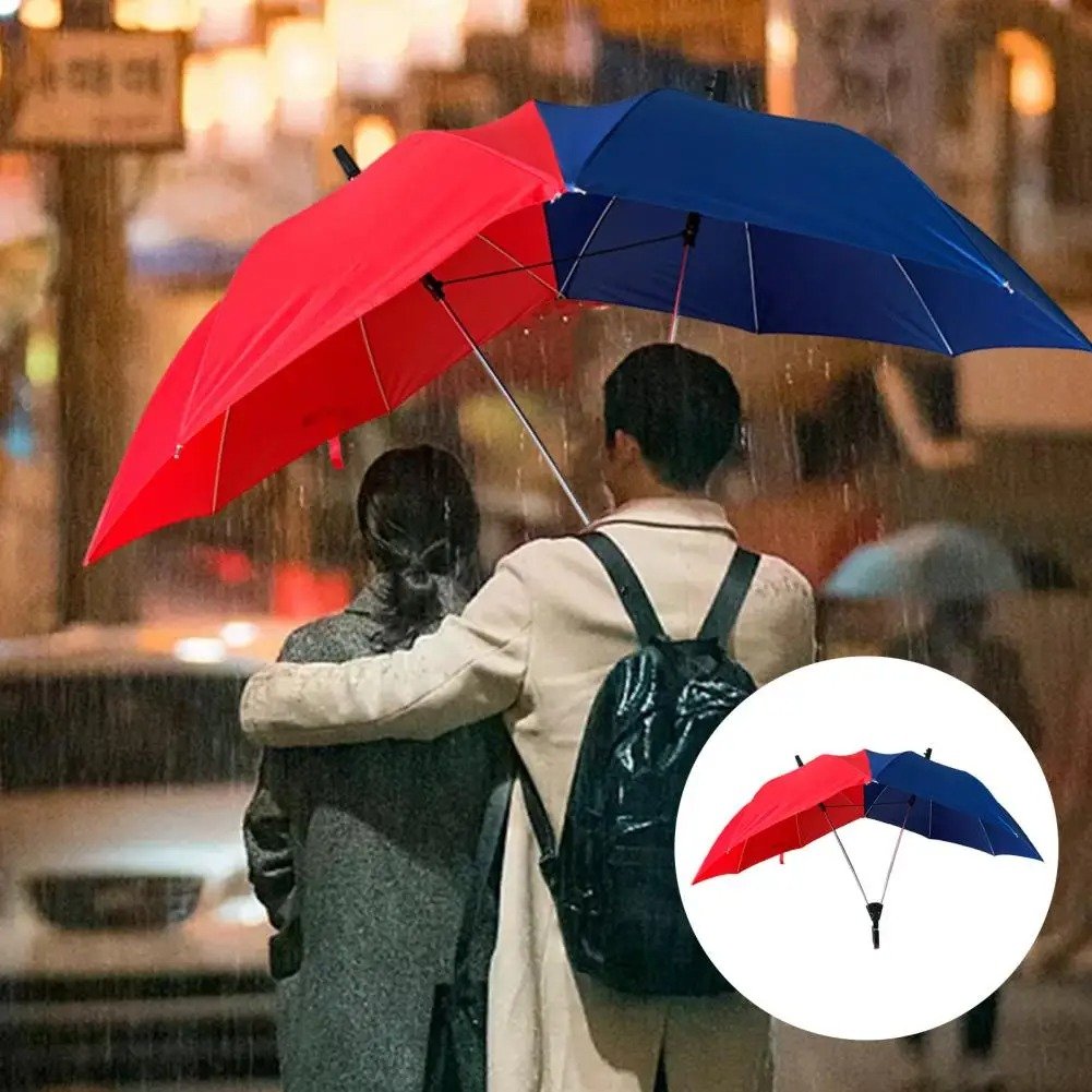 Creative Double Pole Umbrella For Couple & Family