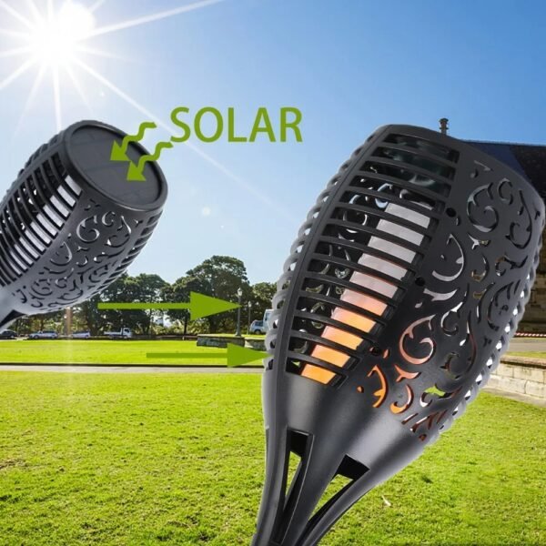 Garden Decoration Flickering Solar Torch Light - Image 11