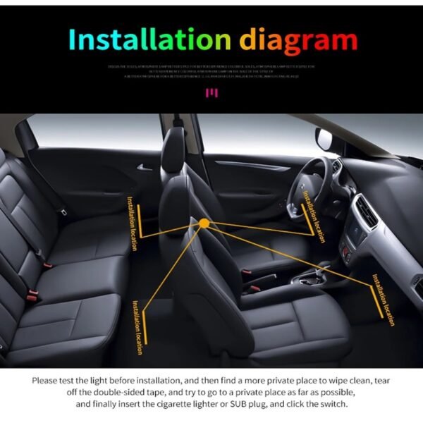 ⚡Flash Sale⚡ New Upgraded Car LED Light With Music Modes, APP & Remote Control - Image 5