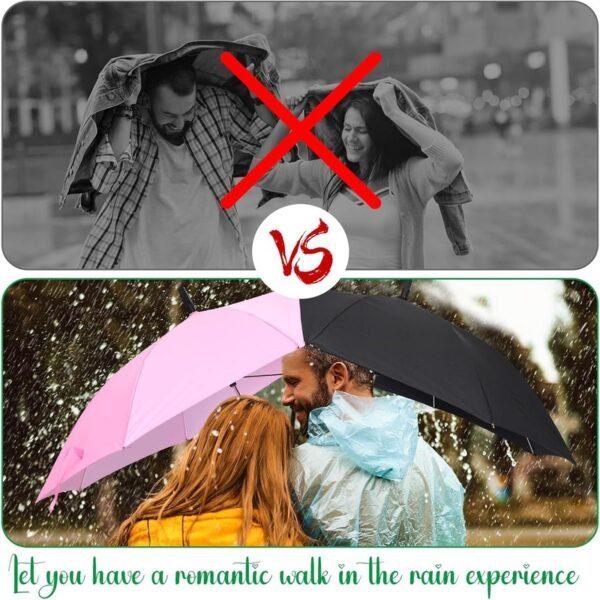Creative Double Pole Umbrella For Couple & Family - Image 4