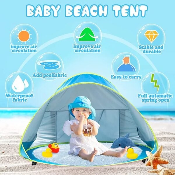 Waterproof UV Protecting Sunshelter Baby Beach Tent - Image 3