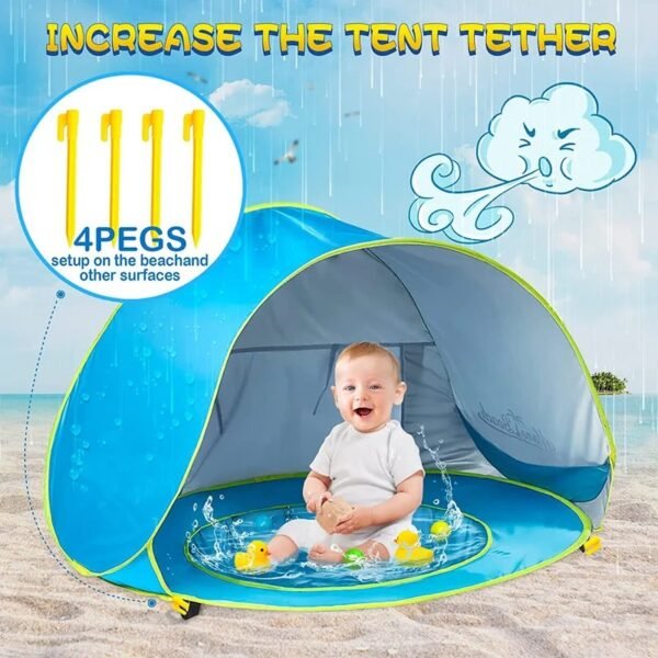 Waterproof UV Protecting Sunshelter Baby Beach Tent - Image 4