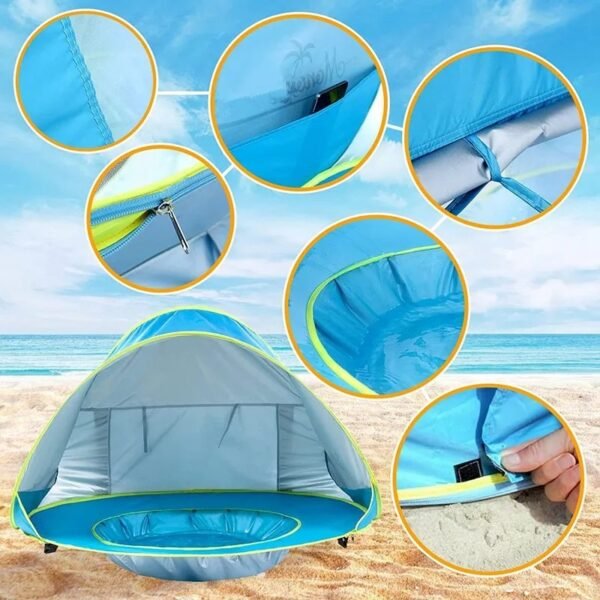 Waterproof UV Protecting Sunshelter Baby Beach Tent - Image 9