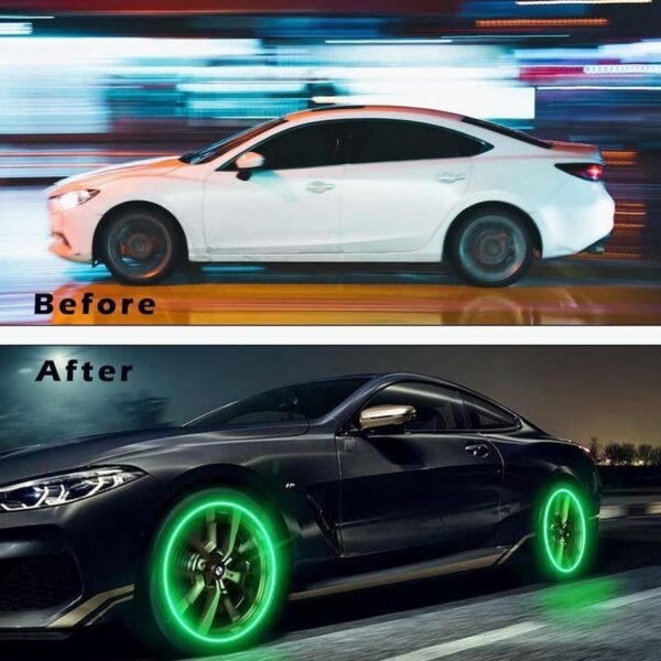 Colorful LED Glow Valve Flash Lights for Night Biking - Image 6