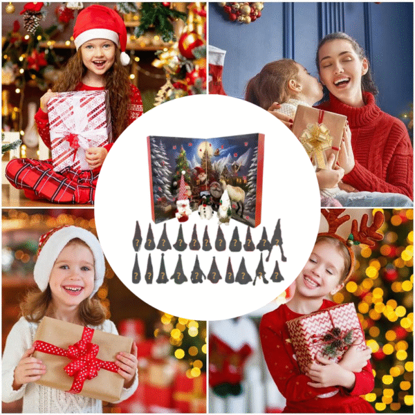 Christmas Countdown Calendar With 24 Days Of Gnome Surprise Gifts ...