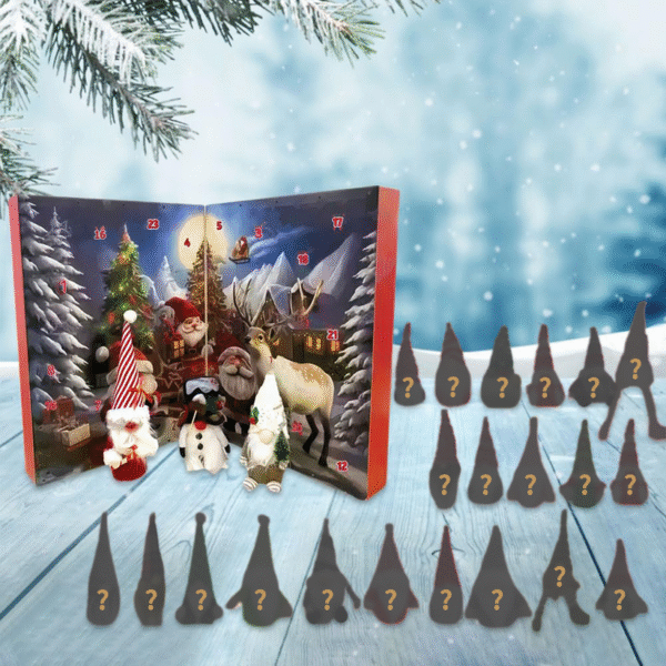 Christmas Countdown Calendar With 24 Days Of Gnome Surprise Gifts ...