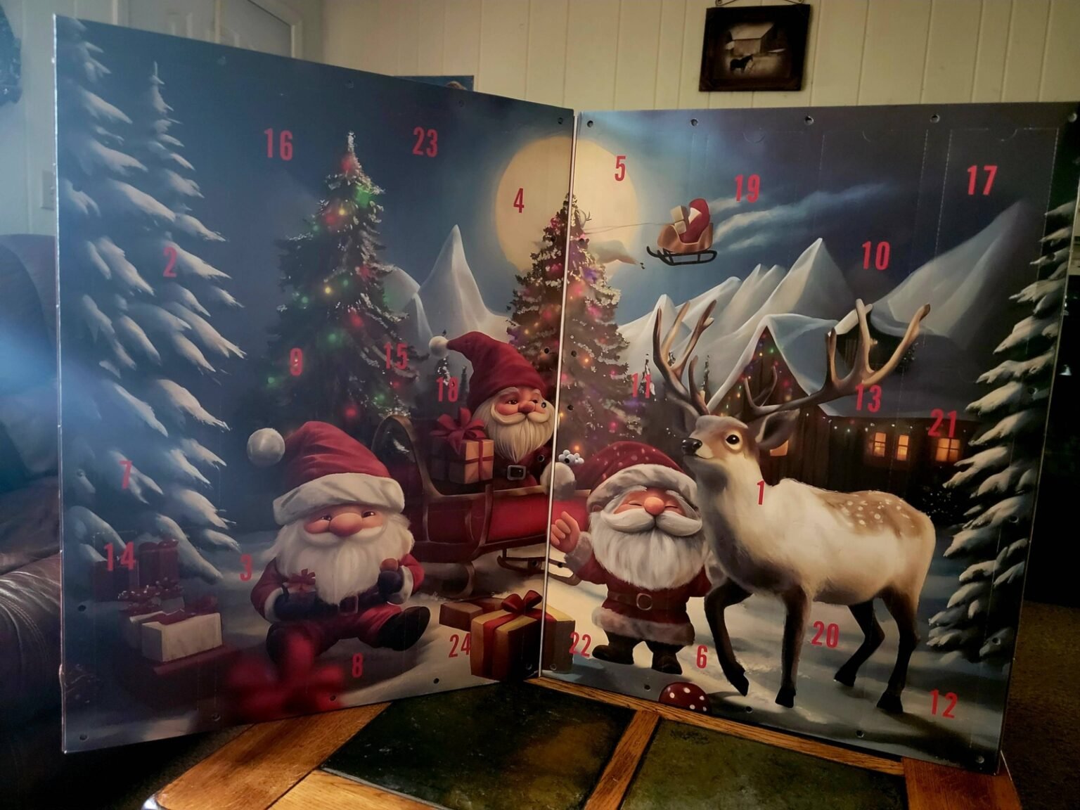 Christmas Countdown Calendar With 24 Days Of Gnome Surprise Gifts ...