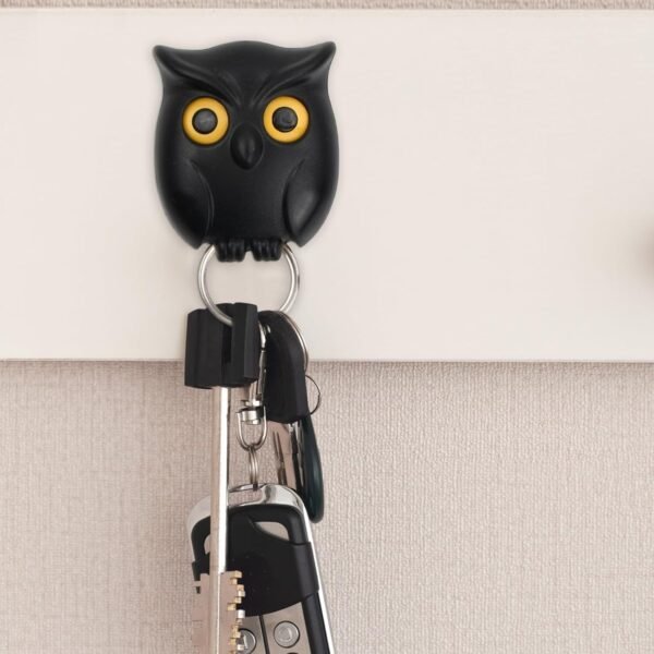 Magnetic Wall Hanging Night Owl Key Holder - Image 3