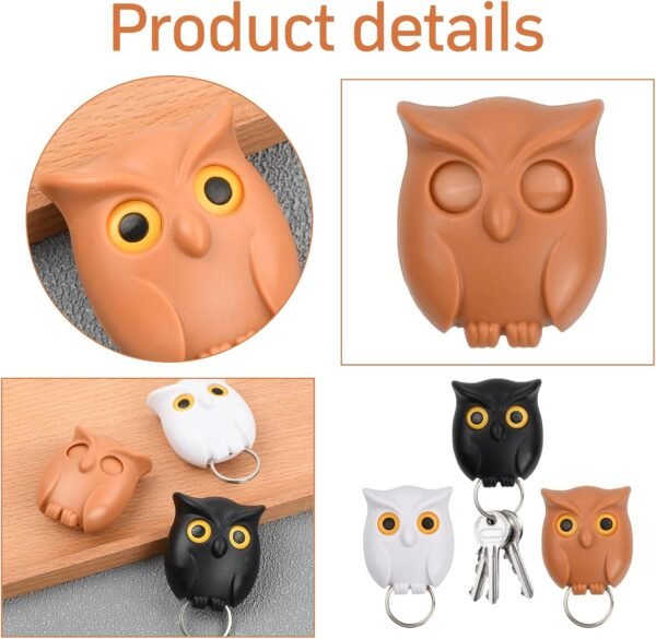 Magnetic Wall Hanging Night Owl Key Holder - Image 11