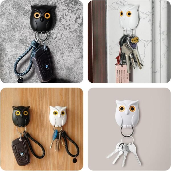 Magnetic Wall Hanging Night Owl Key Holder - Image 7