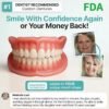 ✅Advanced Custom-Fit Functional Dentures 🦷 Smile Confidently Again in Just 3 Minutes ❌ No Dentist Needed!