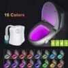 Smart Automatic Motion Sensor 16 Colors Toilet Night Light
