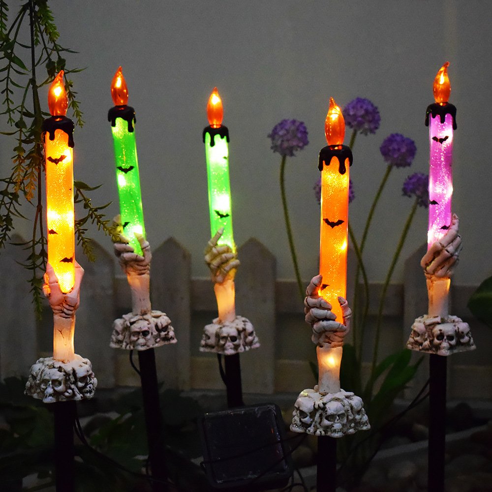 Halloween Outdoor Bone Decoration Skull Candle Light - Image 7