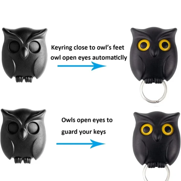 Magnetic Wall Hanging Night Owl Key Holder - Image 6