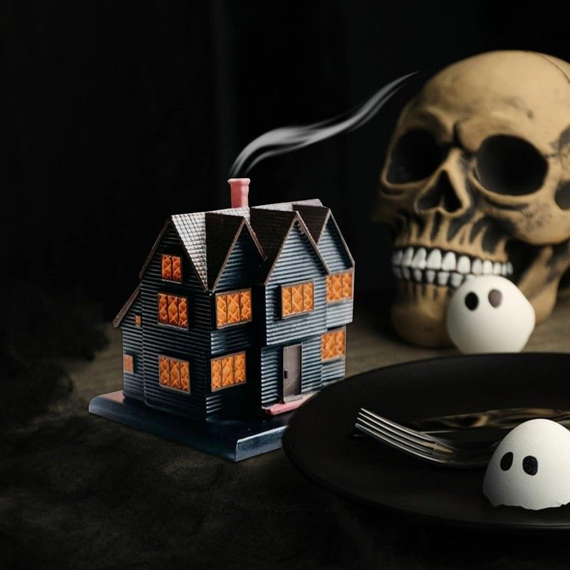 Halloween Haunted Salem Witch House Incense Burner - Image 8