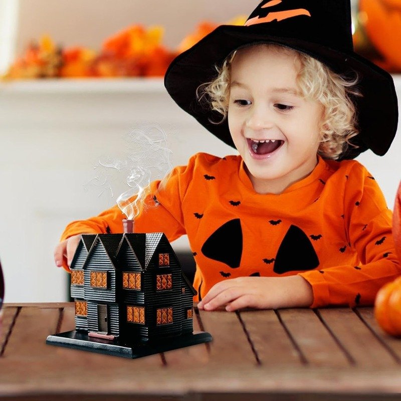Halloween Haunted Salem Witch House Incense Burner - Image 6