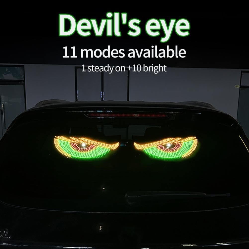 LED Dynamic Car Devil Eyes Sticker - Image 5