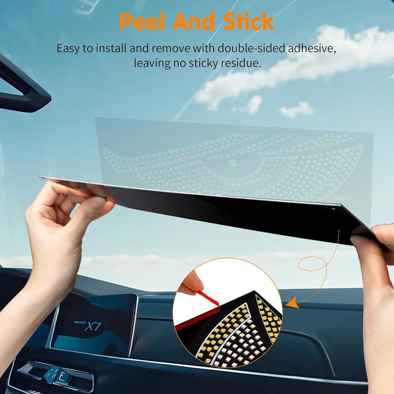 LED Dynamic Car Devil Eyes Sticker - Image 6