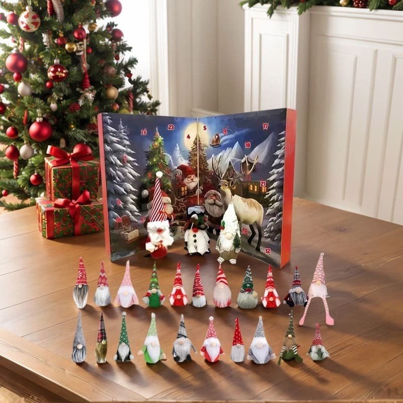 Christmas Countdown Calendar With 24 Days Of Gnome Surprise Gifts