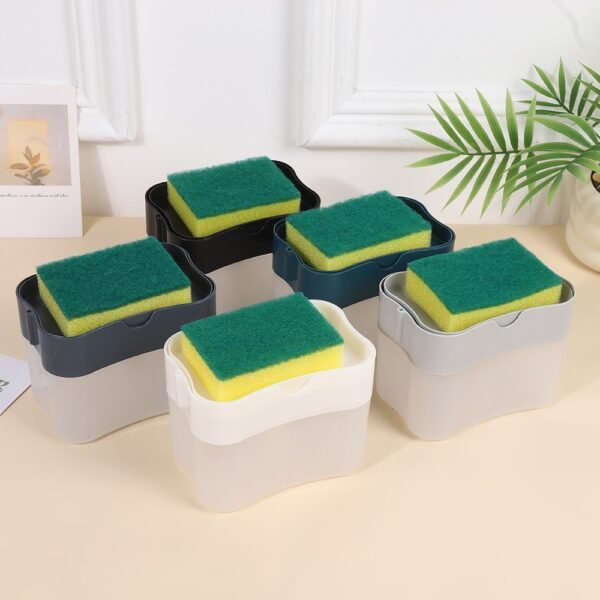 2in1 Soap Dispenser Pump With Sponge Holder - Image 8