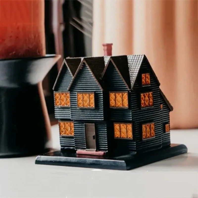 Halloween Haunted Salem Witch House Incense Burner - Image 2