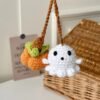 Ghost Pumpkin Ornament Spooky Car Charm for Halloween Vibes