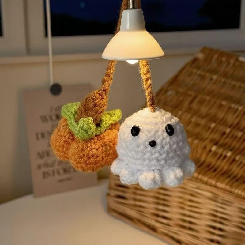 Ghost Pumpkin Ornament Spooky Car Charm for Halloween Vibes - Image 6