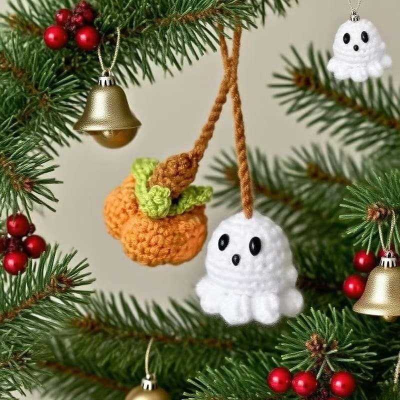 Ghost Pumpkin Ornament Spooky Car Charm for Halloween Vibes - Image 10