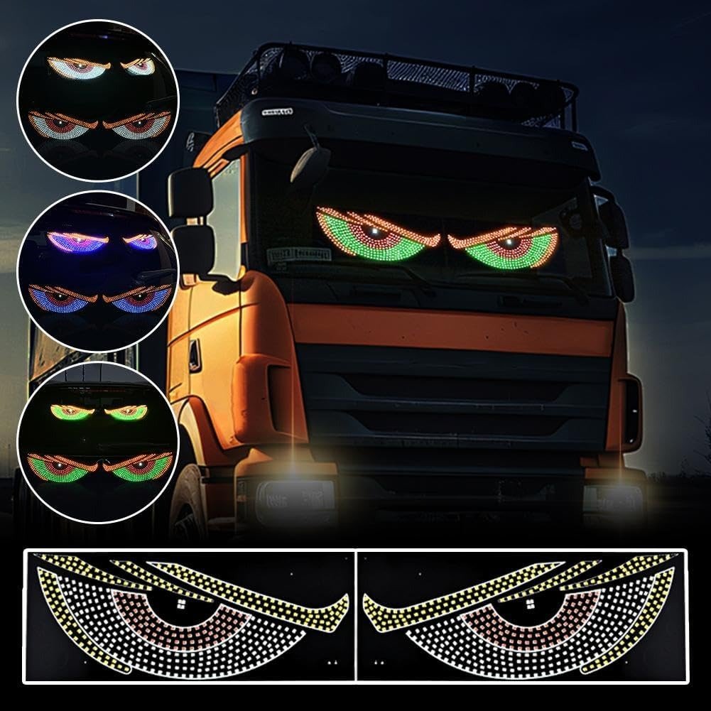 LED Dynamic Car Devil Eyes Sticker
