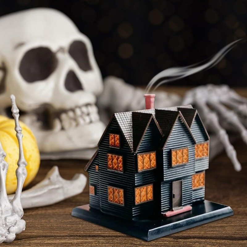 Halloween Haunted Salem Witch House Incense Burner - Image 5