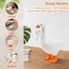 3D Printed Magnetic Goose Statue: Hanging Rack Desk Decor & Key Holder