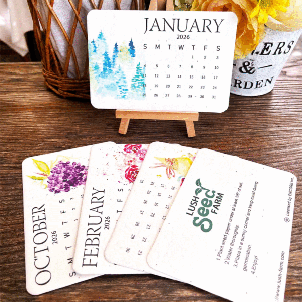 🌱🗓 Eco Friendly Plantable Love Seed Calendar 2026 – Home Applix