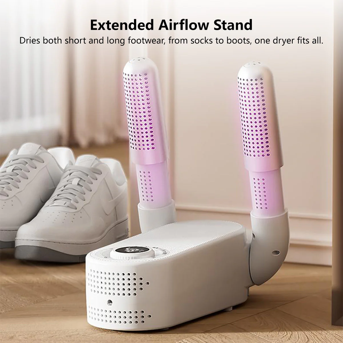 Fast Shoe Dryer & Portable Electric Shoe Heater, Sterilizer & Dehumidifier for Sports Shoes, Socks and Clothes - Image 9