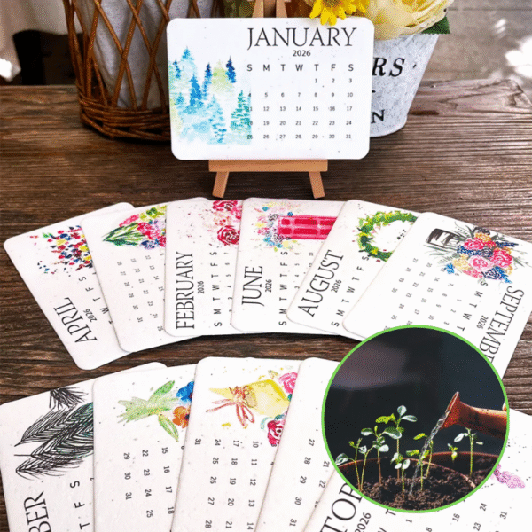 🌱🗓 Eco Friendly Plantable Love Seed Calendar 2026 – Home Applix