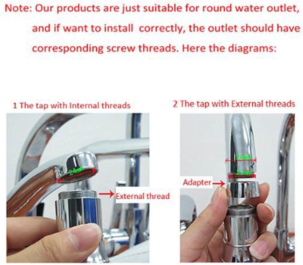 Creative Colorful LED Water Tap with 3 Colors Temperature Control Change - Image 8