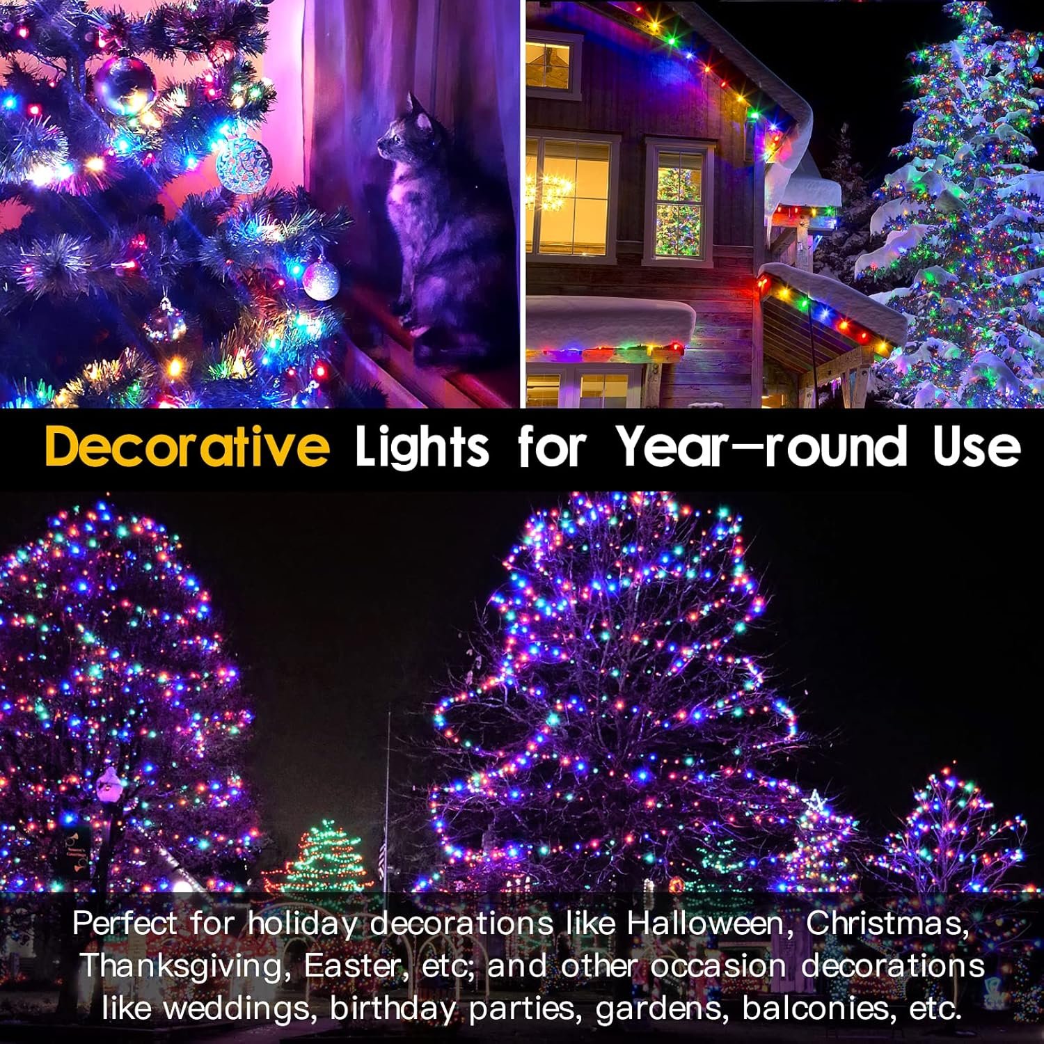 Multiple Colors and Sizes Christmas Fairy String Light: Home, Christmas Tree & Car Decor - Image 7