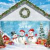 🎄🎅 Welcome Holiday Joy with Christmas Garage Door Cover Decoration