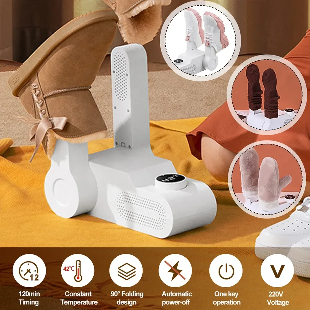 Fast Shoe Dryer & Portable Electric Shoe Heater, Sterilizer & Dehumidifier for Sports Shoes, Socks and Clothes - Image 4