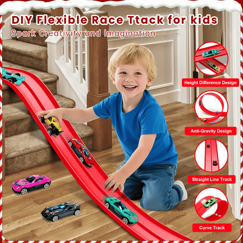 Fun Flexible DIY Race Car Track Toy 🚗✨ - Image 2