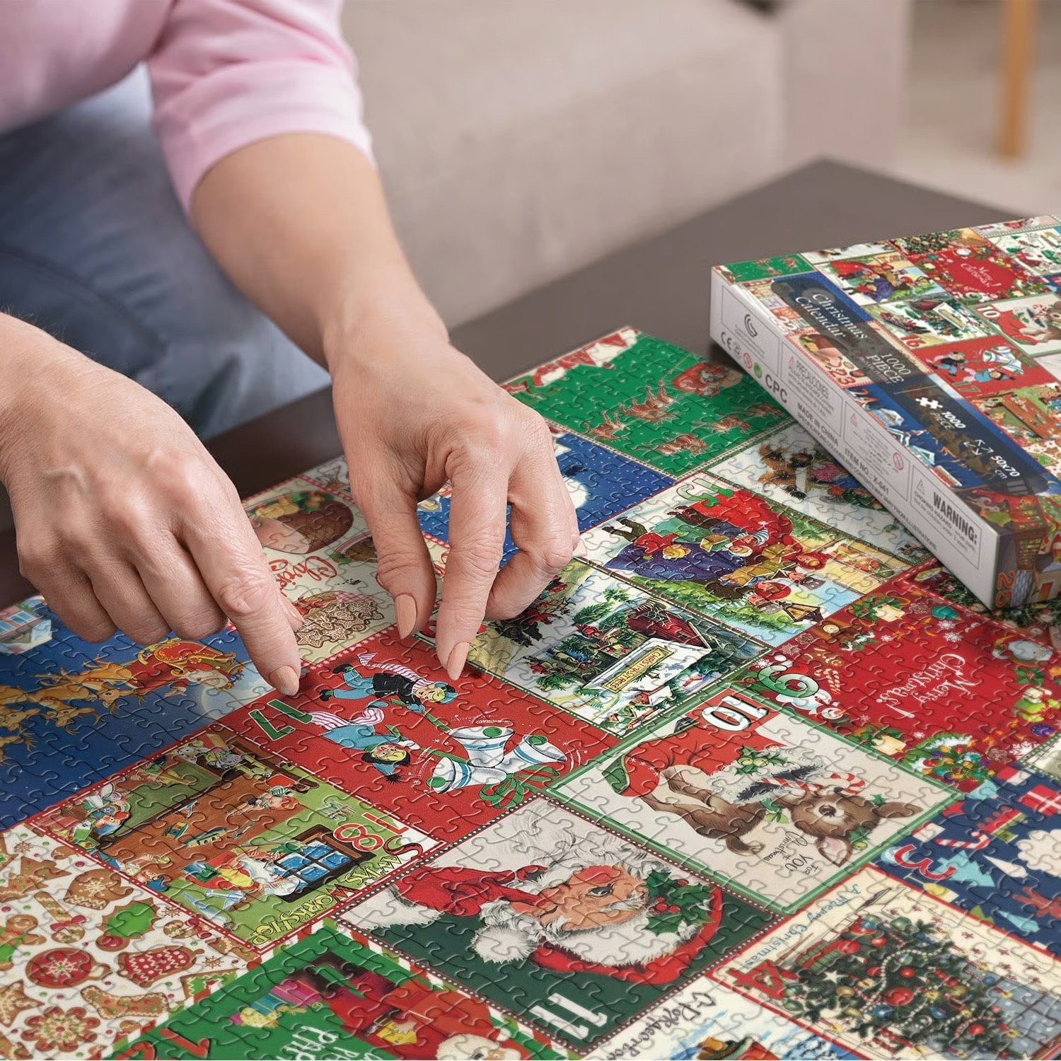 🎄🧩 Piece by Piece to Christmas: 1000pcs Jigsaw Puzzle Advent Calendar - Image 4
