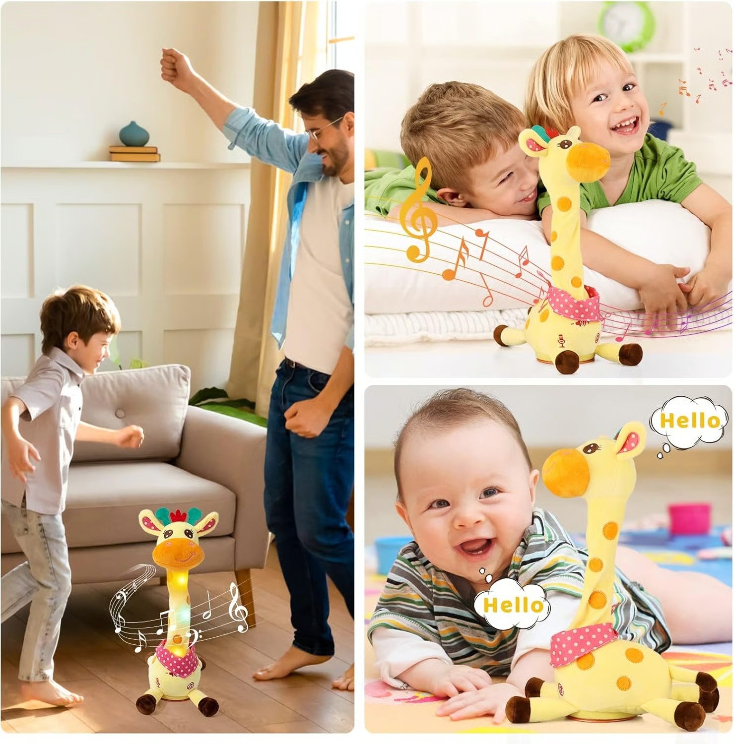 🦒🎵🗣️ Talking Giraffe Toy: Sings, Dances & Repeats What You Say! - Image 9