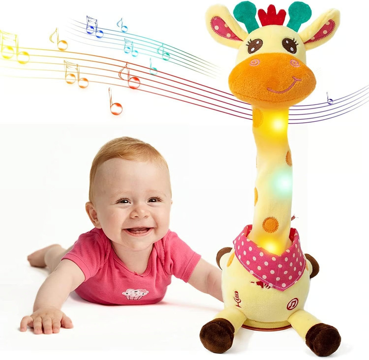 🦒🎵🗣️ Talking Giraffe Toy: Sings, Dances & Repeats What You Say! - Image 2