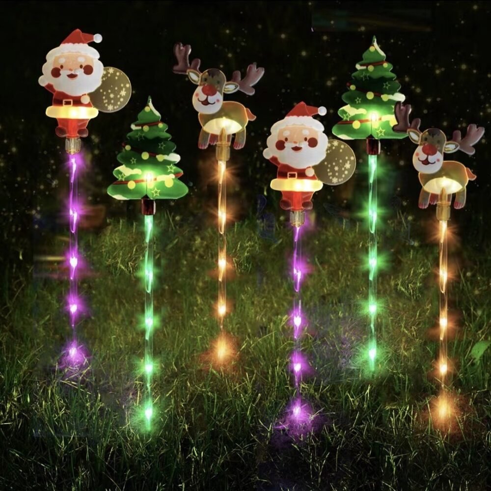 🎄🎅 6 Packs Outdoor Decorative Solar Christmas Lights