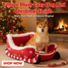 Cozy Pet Bed Christmas Dog Sleigh
