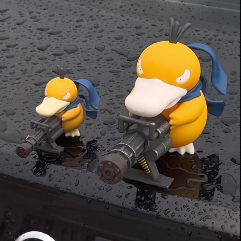 🦆🚗 Superhero Psyduck Car Ornament Cute Figurine✨ - Image 3