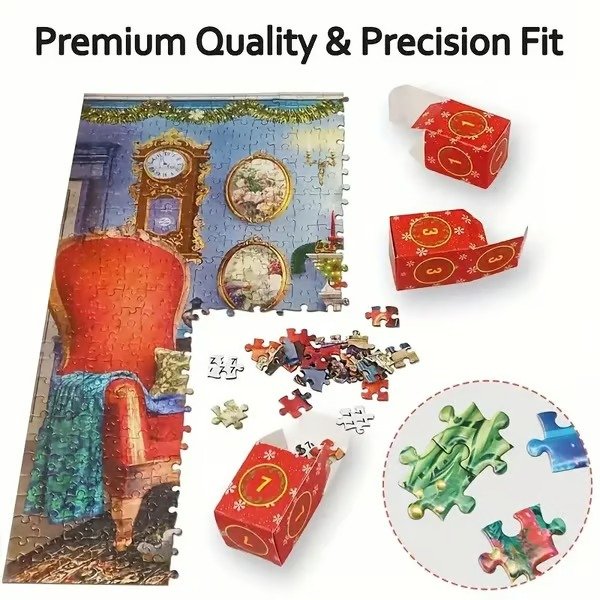 🎄🧩 Piece by Piece to Christmas: 1000pcs Jigsaw Puzzle Advent Calendar - Image 12