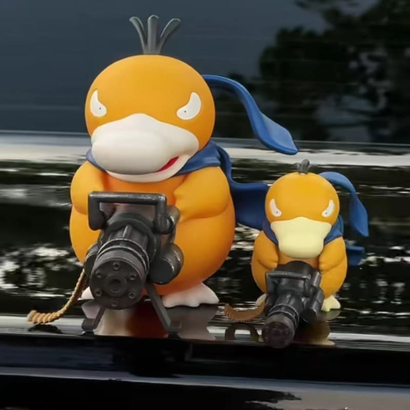 🦆🚗 Superhero Psyduck Car Ornament Cute Figurine✨ - Image 7
